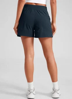 Linerless High Rise V Slit Pocket Shorts 4