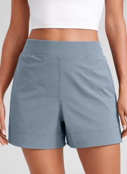 Linerless High Rise V Slit Pocket Shorts 4