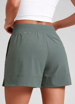 Linerless High Rise V Slit Pocket Shorts 4
