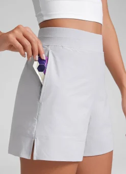 Linerless High Rise V Slit Pocket Shorts 4