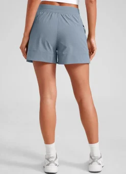 Linerless High Rise V Slit Pocket Shorts 4