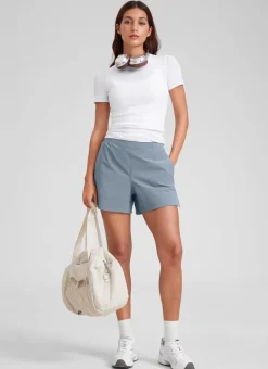 Linerless High Rise V Slit Pocket Shorts 4