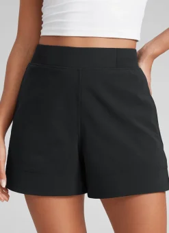 Linerless High Rise V Slit Pocket Shorts 4