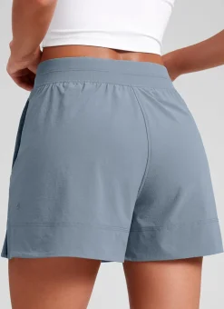 Linerless High Rise V Slit Pocket Shorts 4