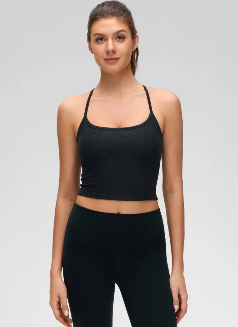 Low Cut U Neck Y Back Shelf Bra Tank