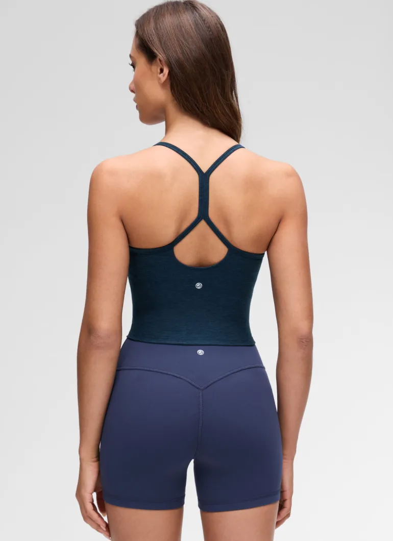 Low Cut U Neck Y Back Shelf Bra Tank