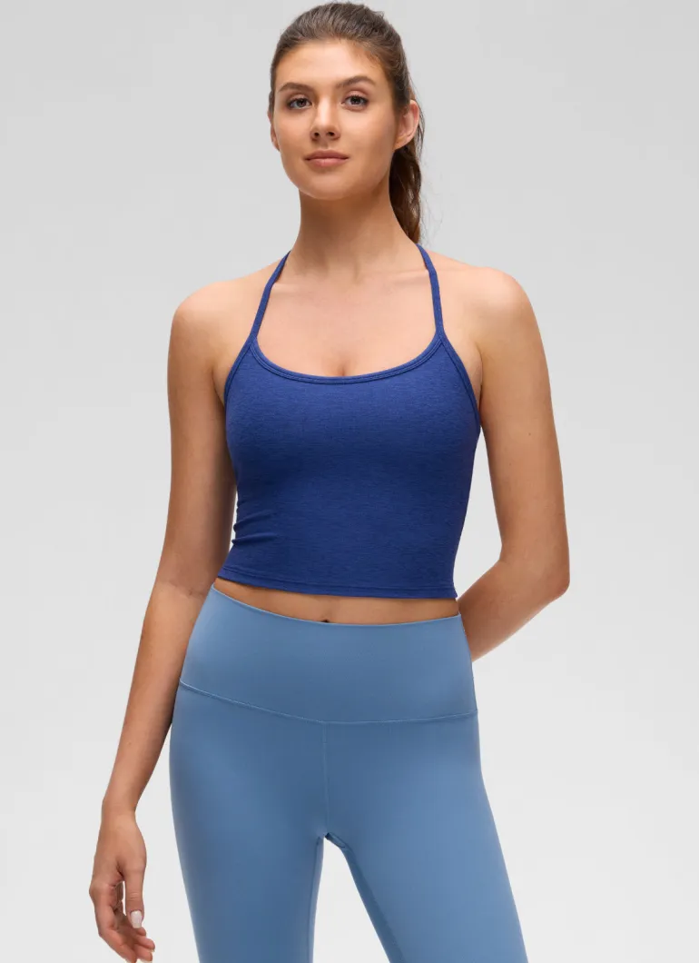 Low Cut U Neck Y Back Shelf Bra Tank