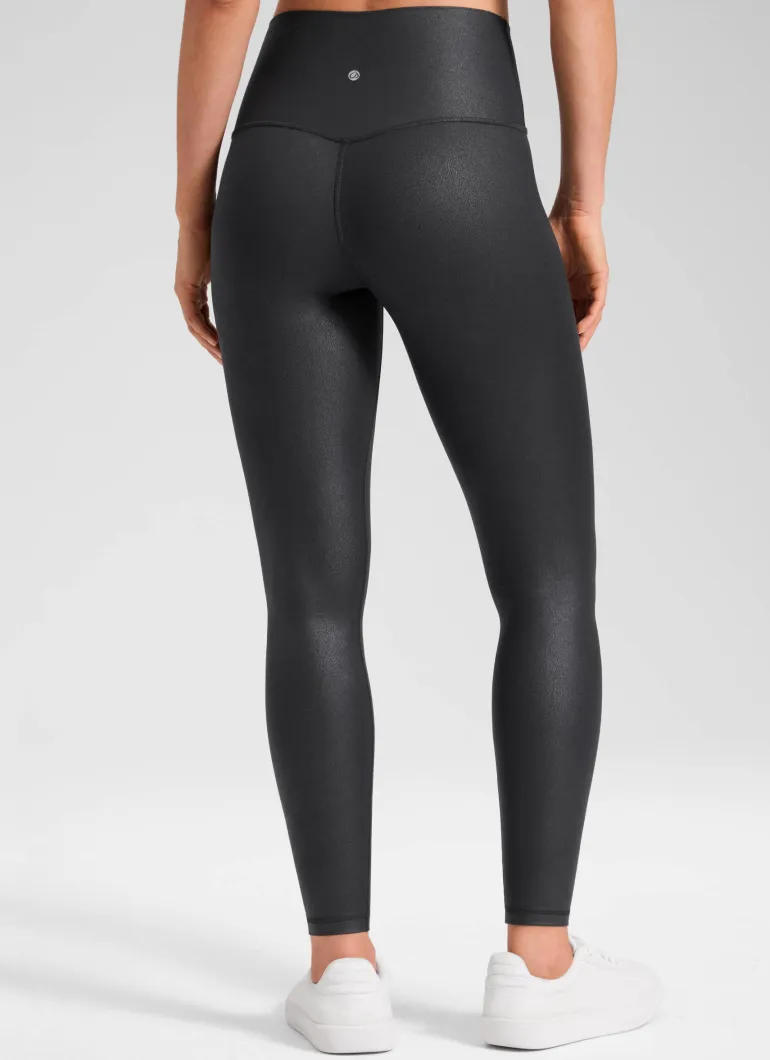 Matte Faux Leather Legging 28''