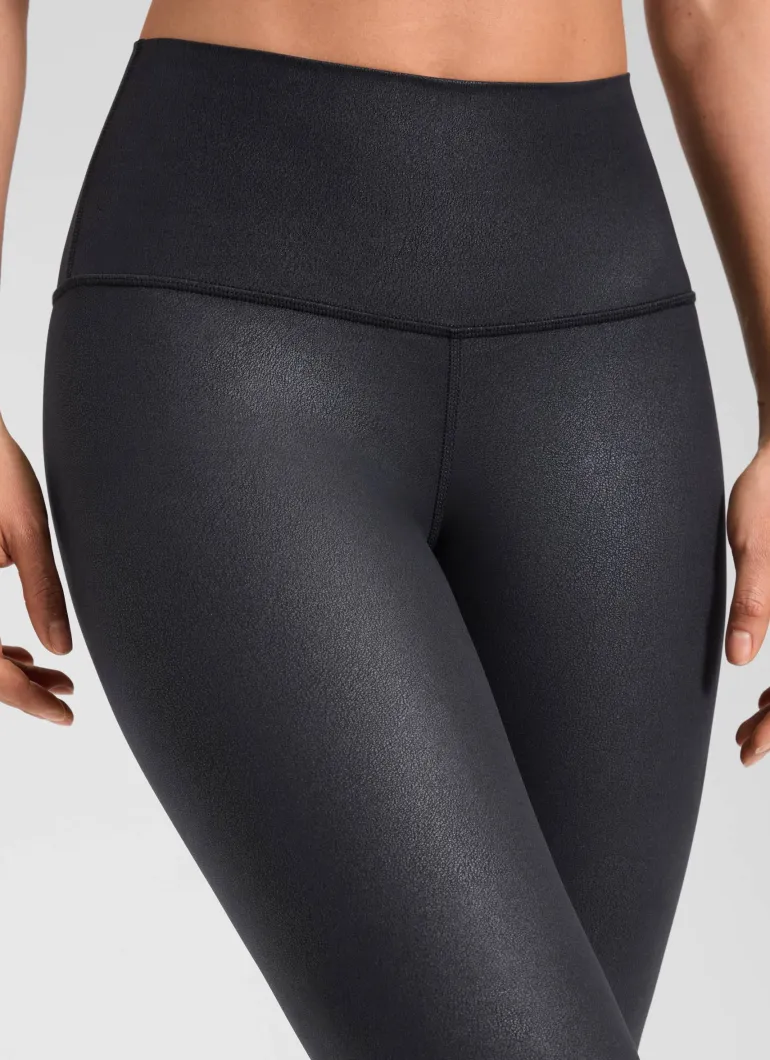 Matte Faux Leather Legging 28''