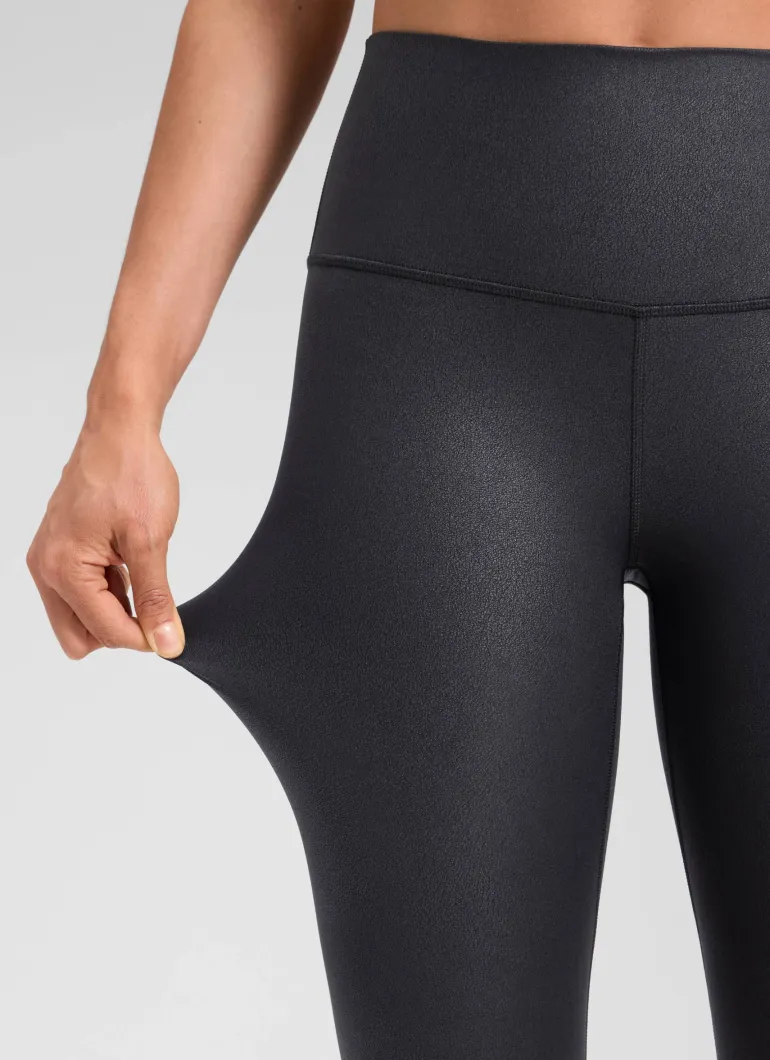 Matte Faux Leather Legging 28''