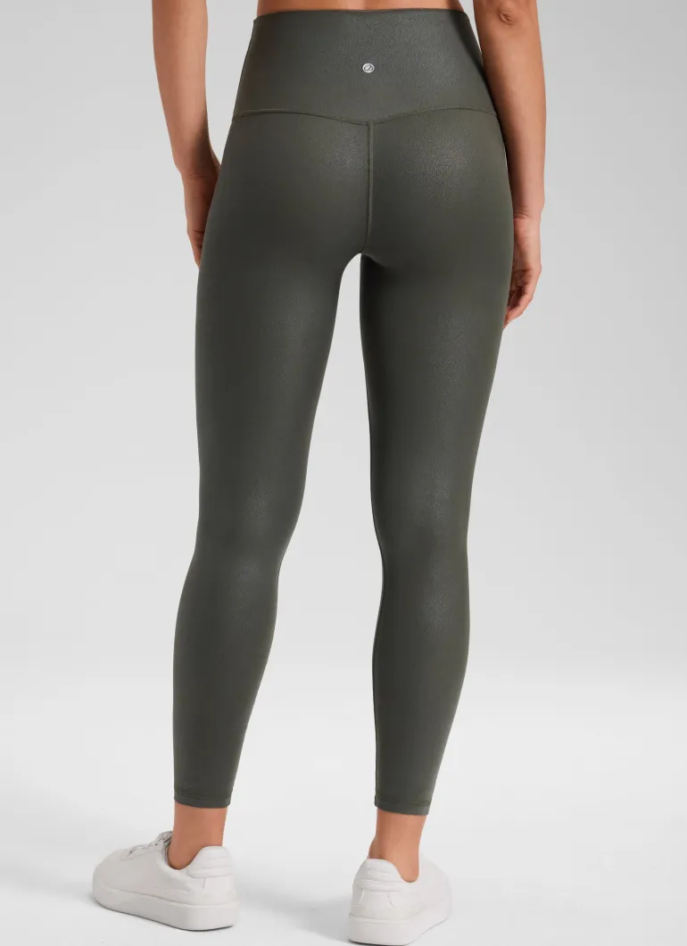 Matte Faux Leather Legging 25''