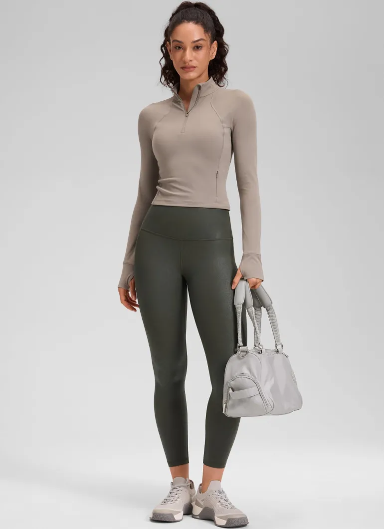 Matte Faux Leather Legging 25''