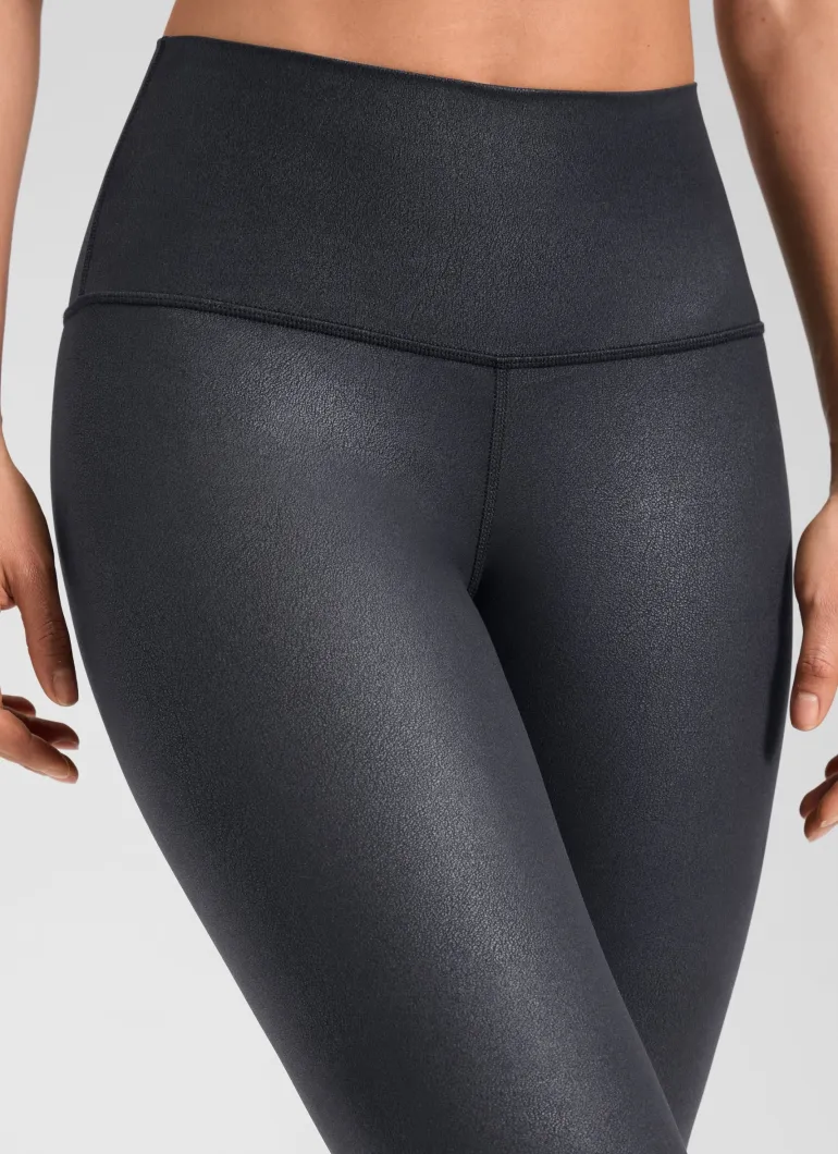 Matte Faux Leather Legging 25''