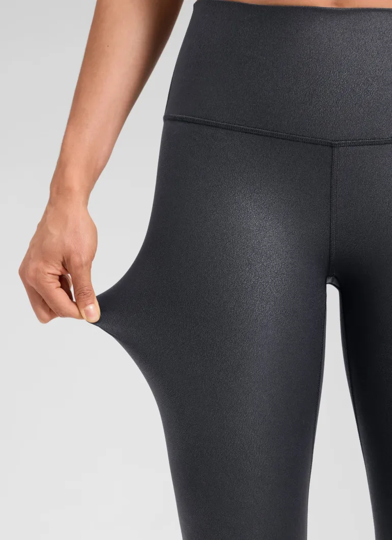 Matte Faux Leather Legging 25''