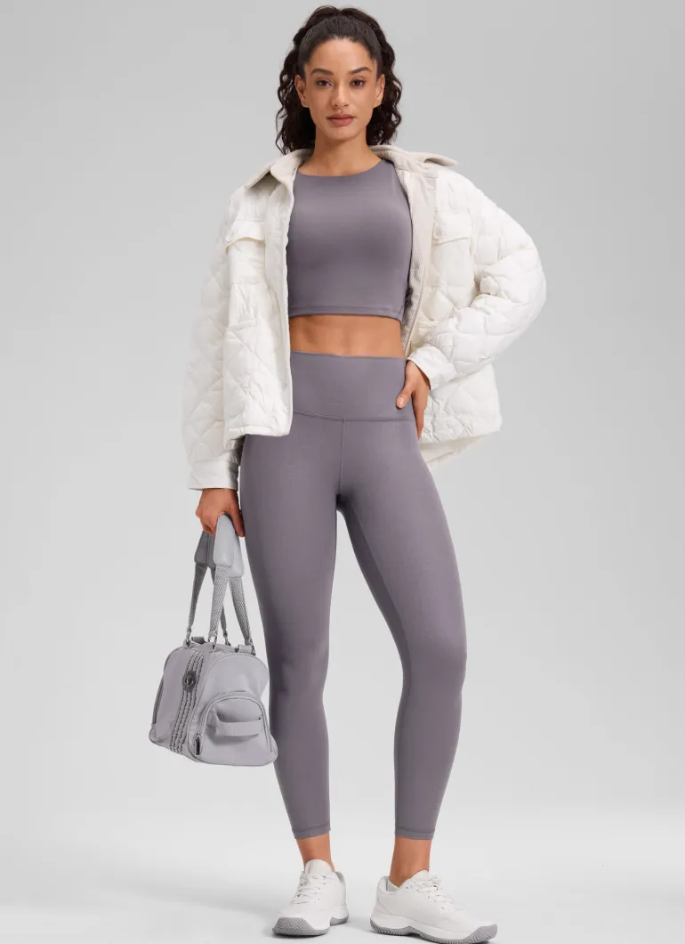 Matte Faux Leather Legging 25''