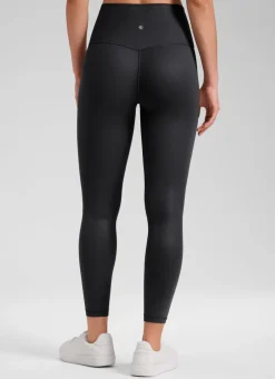 Matte Faux Leather Legging 25''