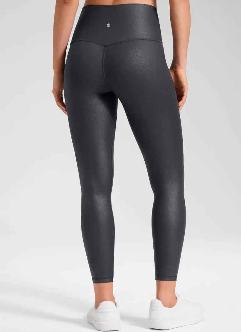 Matte Faux Leather Legging 25''