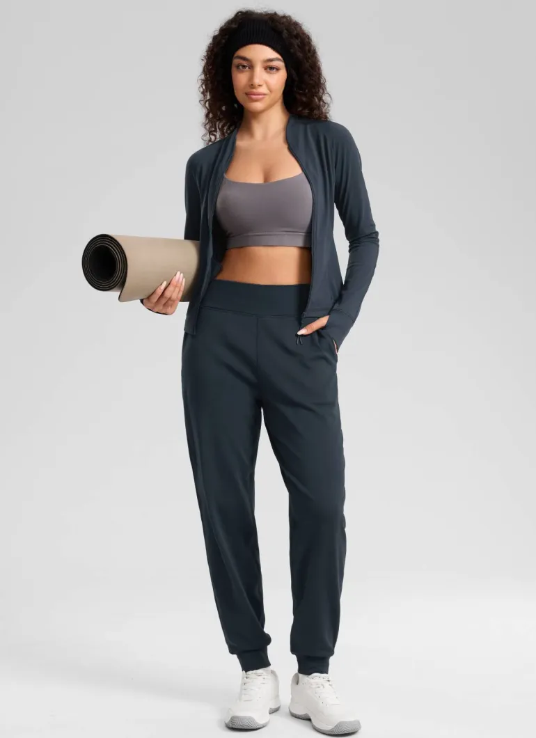 Matte Thermal Fleece Lined Jogger 27.5"