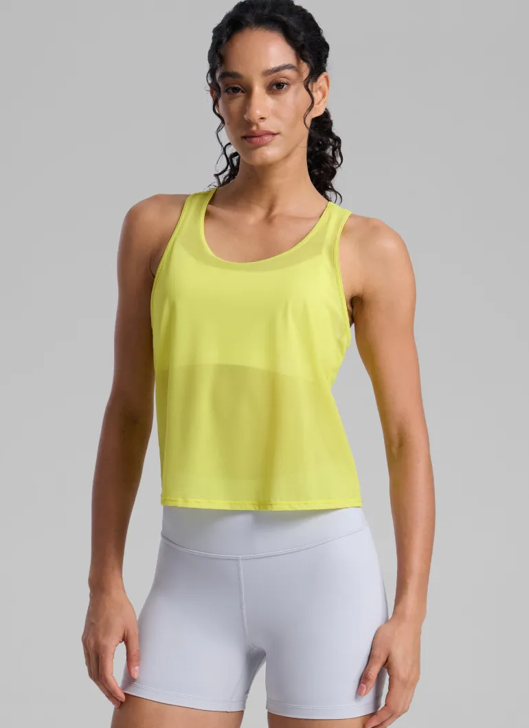 Mesh Relaxed Fit Workout Breathable Tank