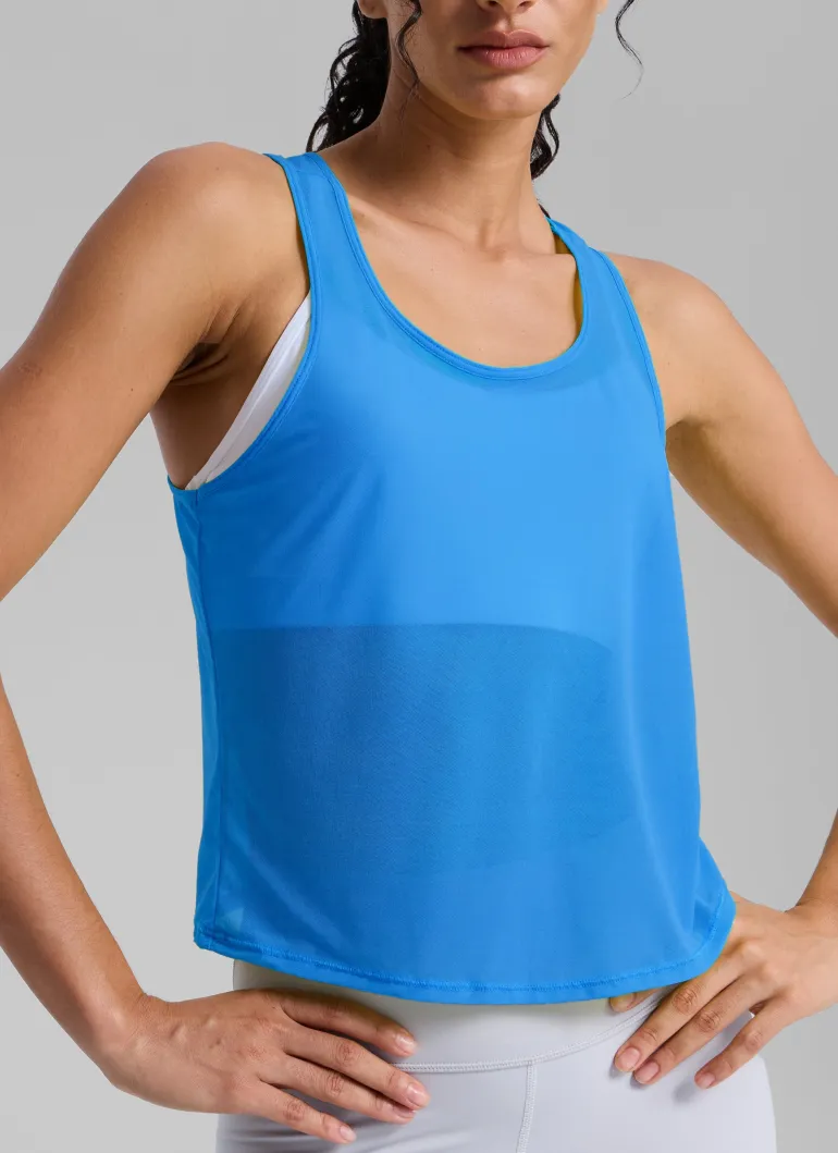 Mesh Relaxed Fit Workout Breathable Tank