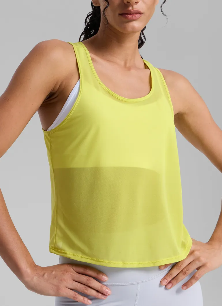 Mesh Relaxed Fit Workout Breathable Tank