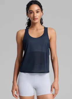 Mesh Relaxed Fit Workout Breathable Tank