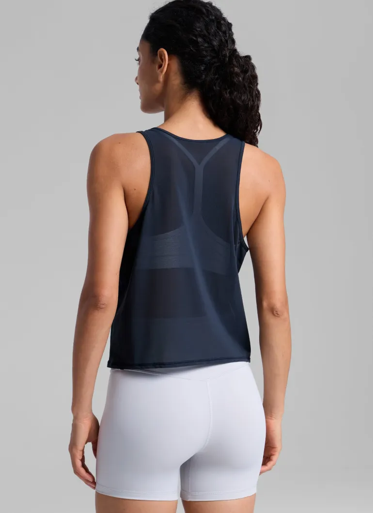 Mesh Relaxed Fit Workout Breathable Tank