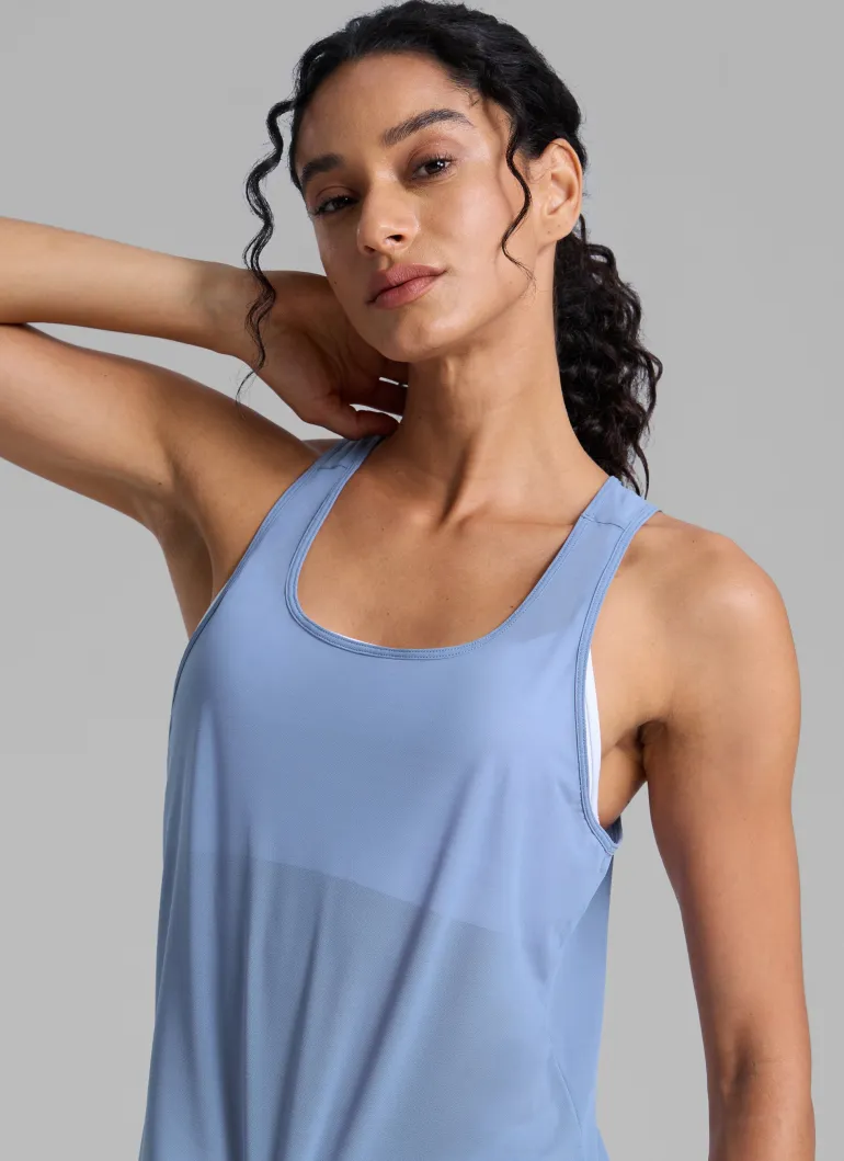 Mesh Relaxed Fit Workout Breathable Tank