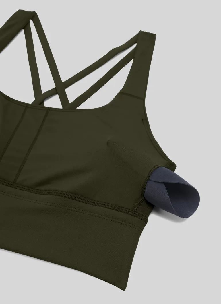 Nakedfeel Longline Criss Cross Back Bra