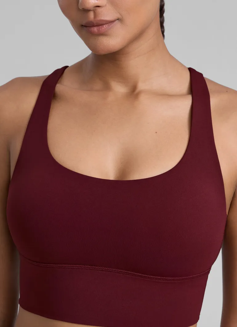 Nakedfeel Longline Criss Cross Back Bra