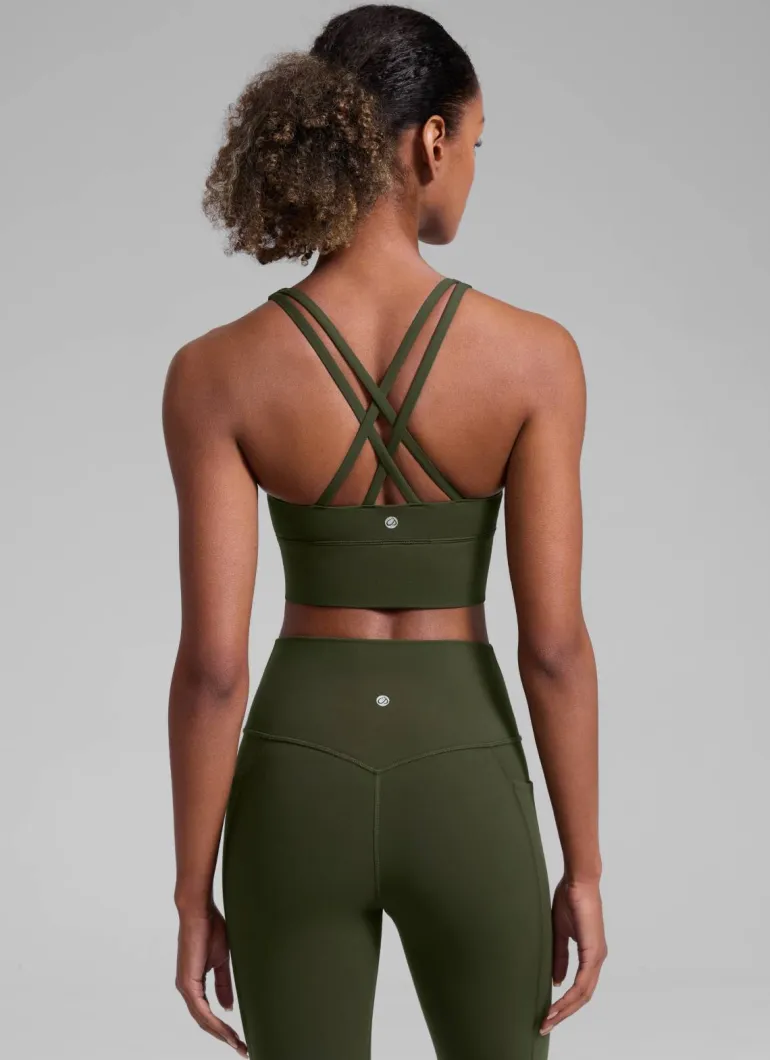 Nakedfeel Longline Criss Cross Back Bra