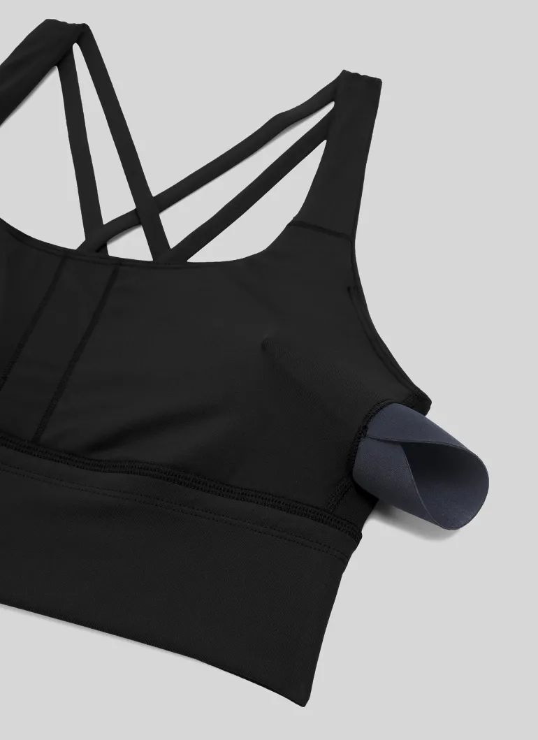 Nakedfeel Longline Criss Cross Back Bra