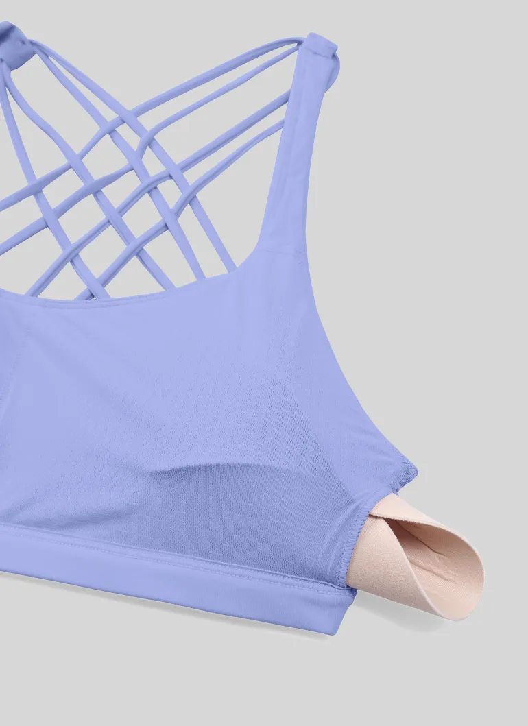 Nakedfeel Low Cut Strappy Bra (8 Straps)