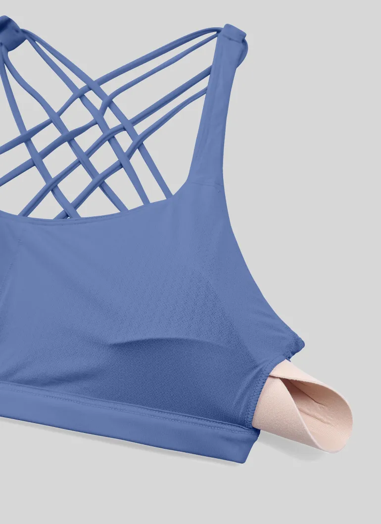 Nakedfeel Low Cut Strappy Bra (8 Straps)