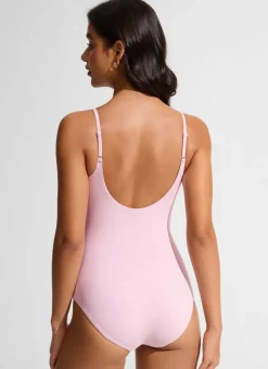 Nexfeel Scoop Neck One Piece Swimsuit