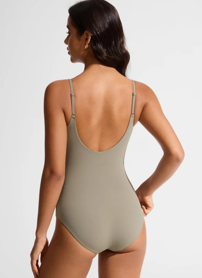 Nexfeel Scoop Neck One Piece Swimsuit