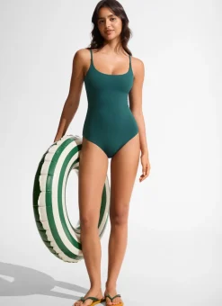 Nexfeel Scoop Neck One Piece Swimsuit