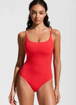 Nexfeel Scoop Neck One Piece Swimsuit