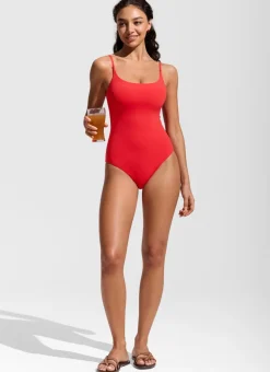 Nexfeel Scoop Neck One Piece Swimsuit