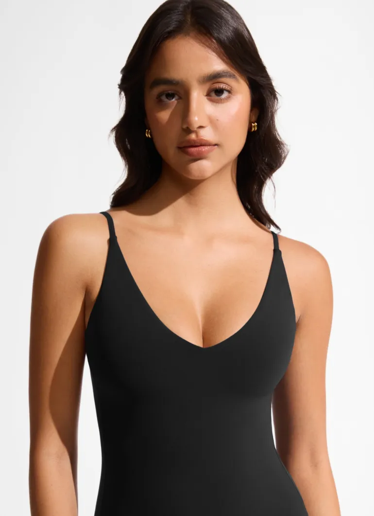 Nexfeel V Neck One Piece Swimsuit