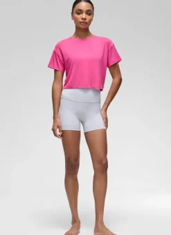 Open Back Cropped Short Sleeve