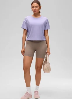 Open Back Cropped Short Sleeve