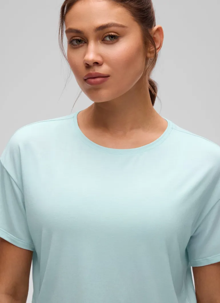 Open Back Cropped Short Sleeve