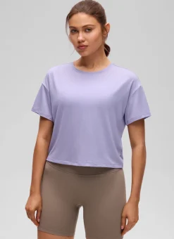 Open Back Cropped Short Sleeve