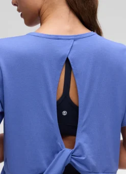 Open Back Cropped Short Sleeve
