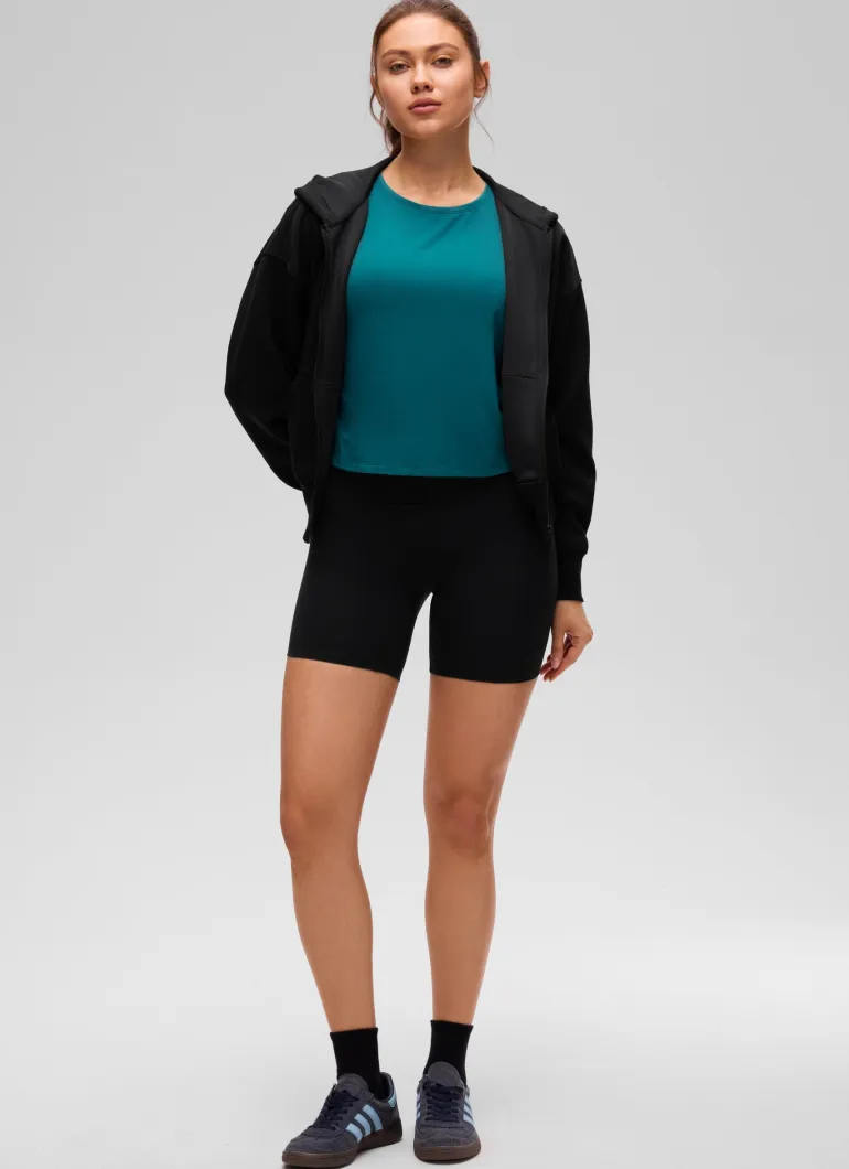 Open Back Cropped Short Sleeve