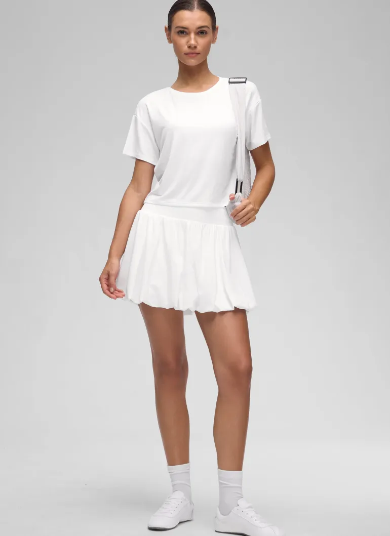 Open Back Cropped Short Sleeve