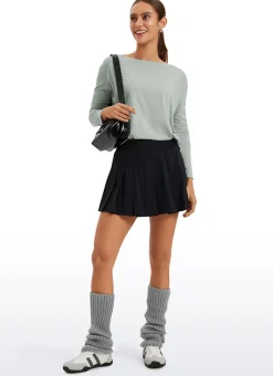Pima Cotton Boat Neck Long Sleeve