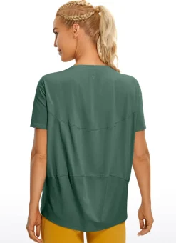 Pima Cotton Boat Neck Short Sleeve