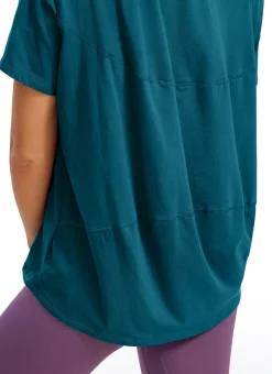 Pima Cotton Boat Neck Short Sleeve